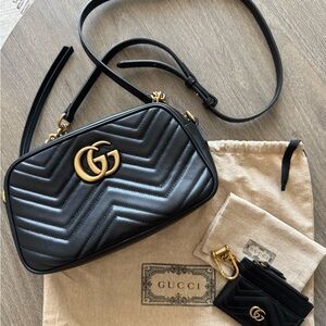Gucci Black Leather Crossbody Bag